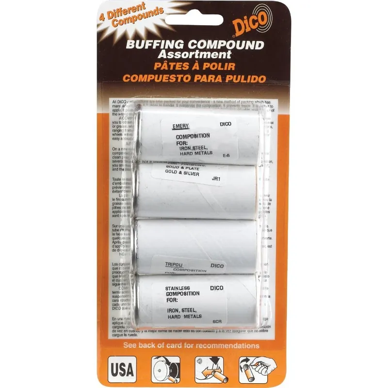 Dico 7100066 Dico Assortment 4 - 2 Oz. Buffing Compound