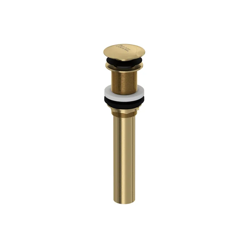 Rohl 5445AG Push Drain Without Overflow in Antique Gold