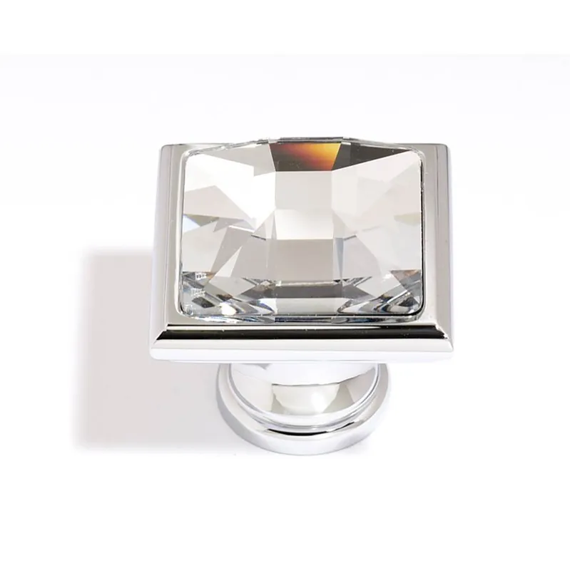 ALNO C212-CLR/PC Knob Clear Crystal Large Square
