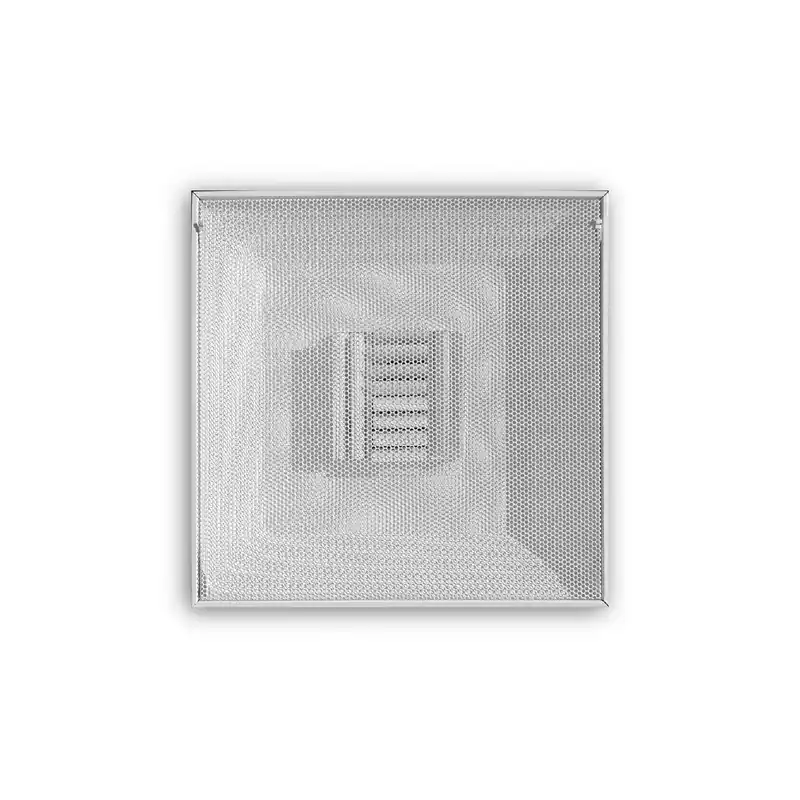 TRUaire 1400CB06 24 inch x 24 inch White T-Bar Perforated Supply Diffuser with 6 inch Collar