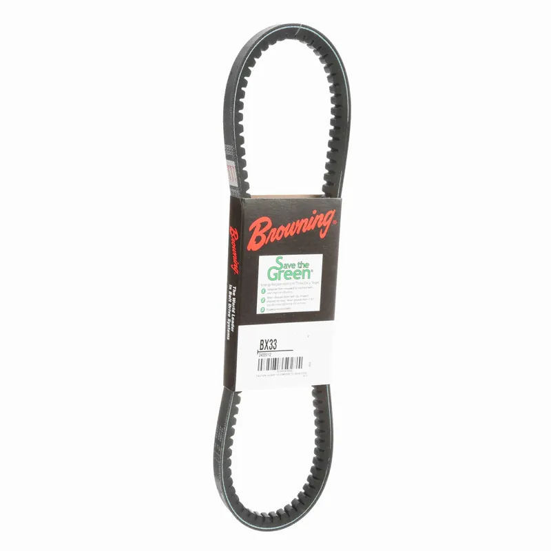 Browning 2455012 Gripnotch Cogged V-Belt, BX Section, 21/32 in W Top, 36 in L Outside