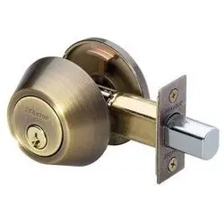 Master Lock DS0605KA4 Door Deadbolt KW1 Single Cylinder 4-Way Adjustable Backset Keyed Alike