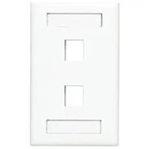 Allen Tel AT70-2-15 Versatap Faceplate with I.D. Windows 2-Port White