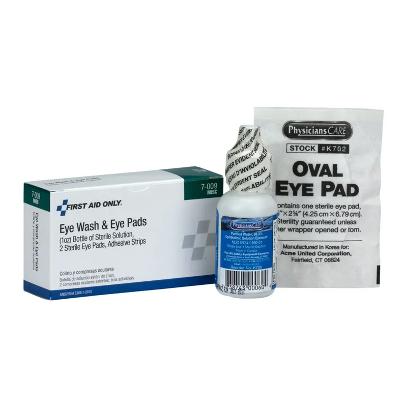 First Aid Only FIRST-7009 Eyewash Kit, Sterile, 5 Pieces