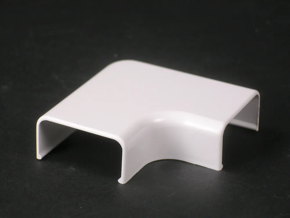 Wiremold 2911 Non-Metallic 90 Degree Raceway Flat Elbow Ivory
