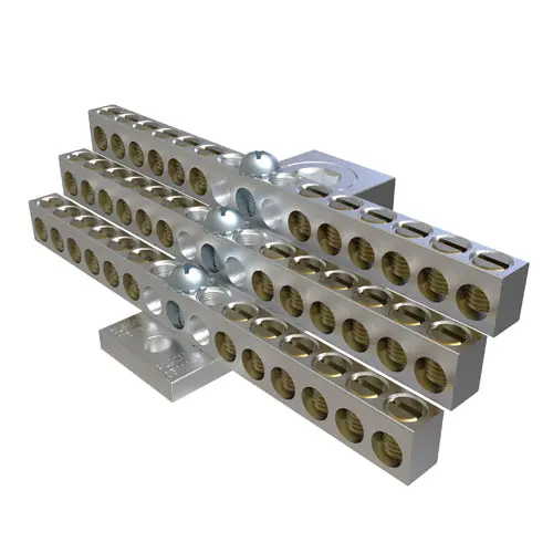 ECM Industries NB-350-36 ILSCO NEUTRAL BAR AL MEC (L)350-6 (T)(36)14-6 T UR