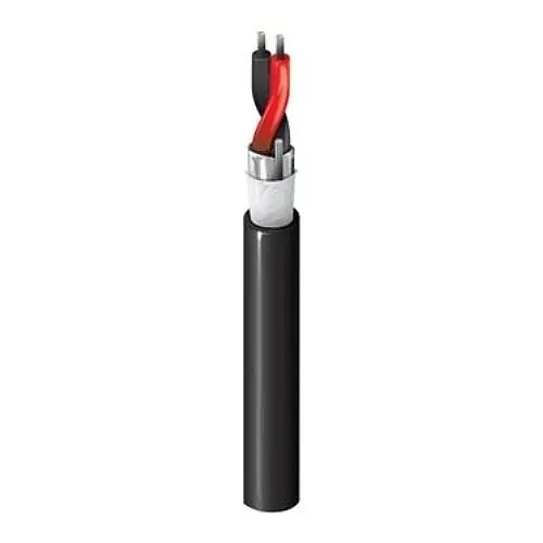 Belden 5140F10101000 14/1 Stranded TC Shielded Water-Blocked Security and Sound Cable PVC 1000' Black