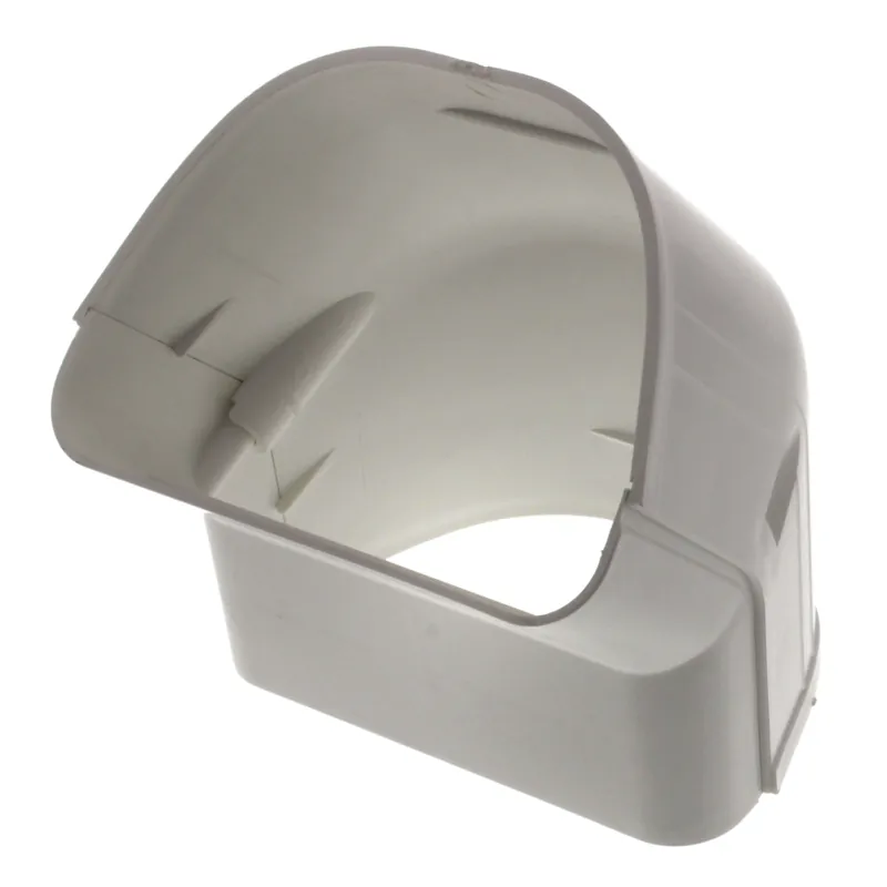 Fortress 84101 4.5 45 Outside Vertical Elbow - LCFO122W White
