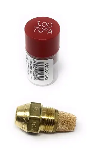 Delavan 1.00-70-A Oil Burner Nozzle, Hollow Cone, 1.00 GPH, 70 Degrees