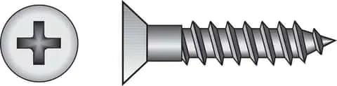 HILLMAN 40004 No. 4 X 3/4 in. L Phillips Zinc-Plated Coarse Wood Screws 100 pk