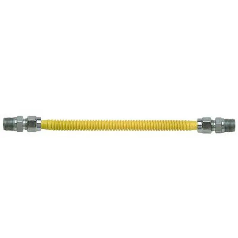 BrassCraft CSSL4M-60 ProCoat 1/2 in. MIP x FIP 60 in. Gas Appliance Connector in Yellow