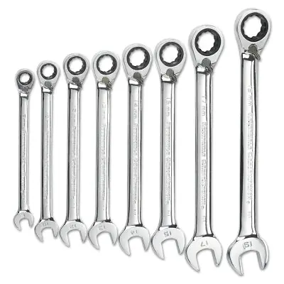 Gearwrench 9543 Ratcheting Wrench Set Reversible Combination 12 Point