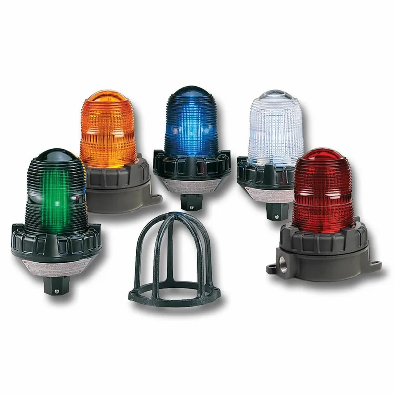 Federal Signal 191XL-120-240R Flashing LED Hazardous Location Warning Light 120-240VAC