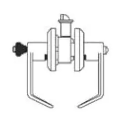 CAL-ROYAL PRODUCTS INC SL00US10BE Cylinder Leverset Heavy Duty Non-Clutch Mechanism 6-Pin C Keyway 2-3/4 Backset