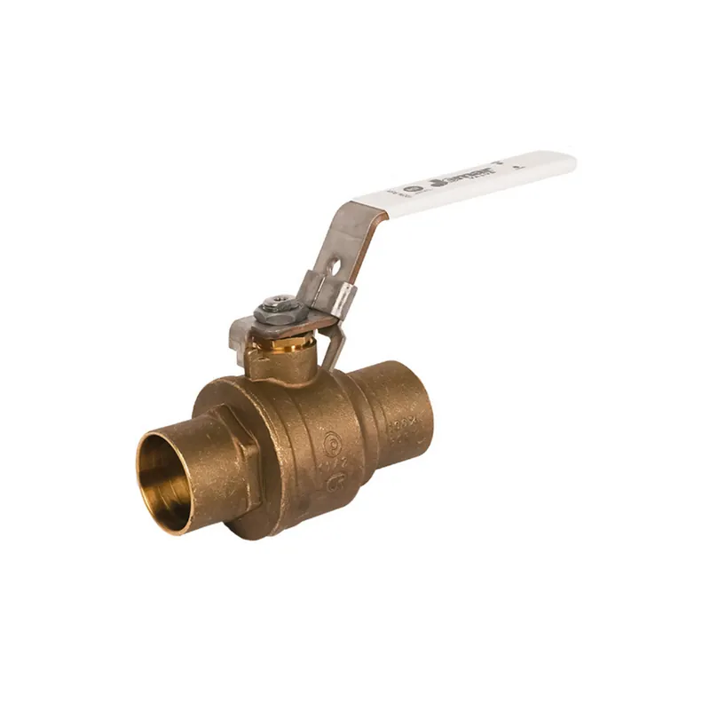 Jomar 100-413SSG Full Port, 2 Piece, Solder Connection, Dezincification Resistant Brass wit