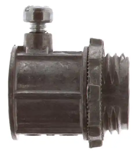 Steel City TC221SC 1/2 EMT Set-Screw Connector - Die-Cast Zinc - Non-Insulated