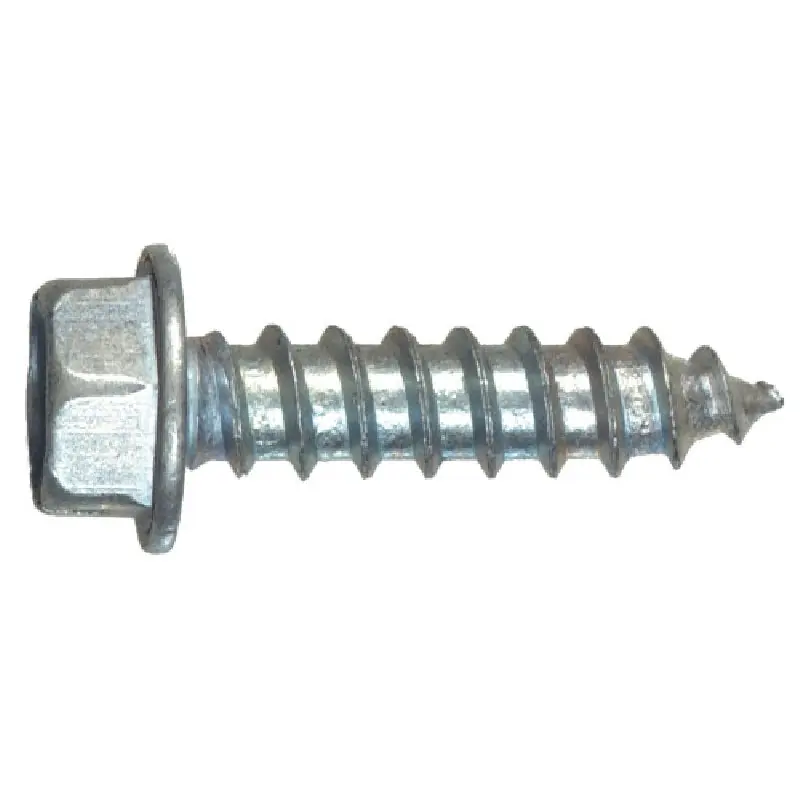 Hillman 70307 Screw #10 Thread 2 in L Hex Slotted Drive Zinc-Plated 100 PK