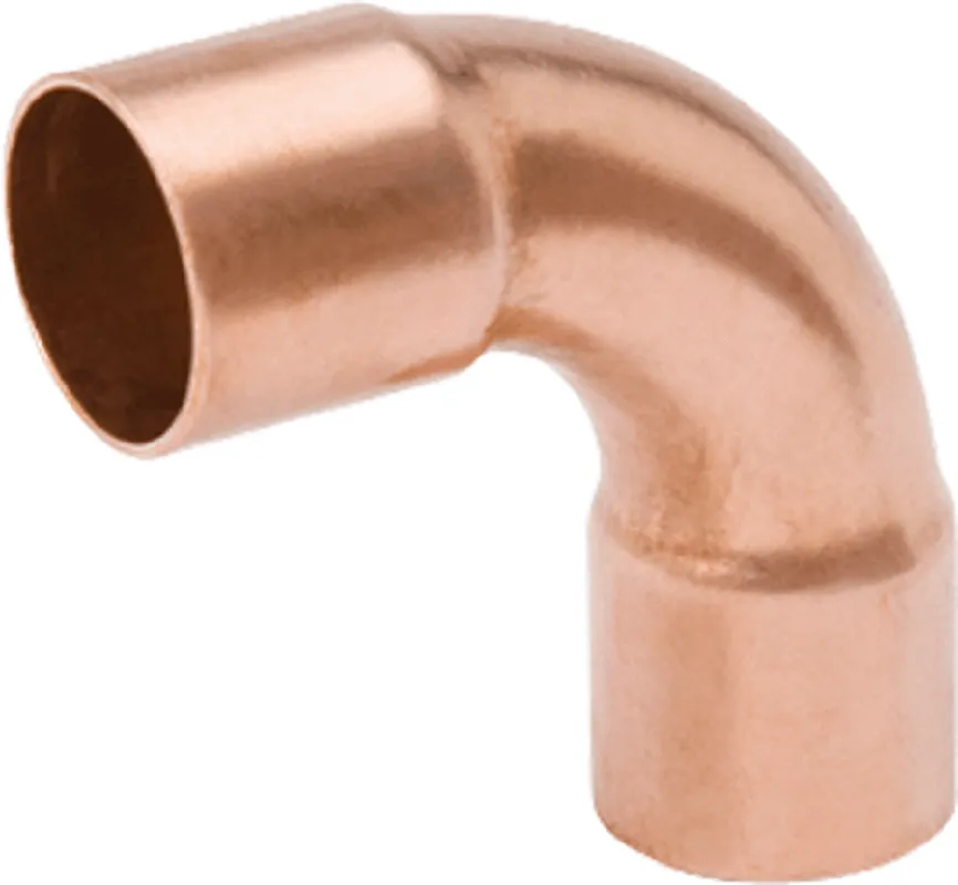 Mueller W02074 Copper 90 Degree Elbow, 2-1/8 x 1-3/8 OD (C x C) Long Radius W-E500L