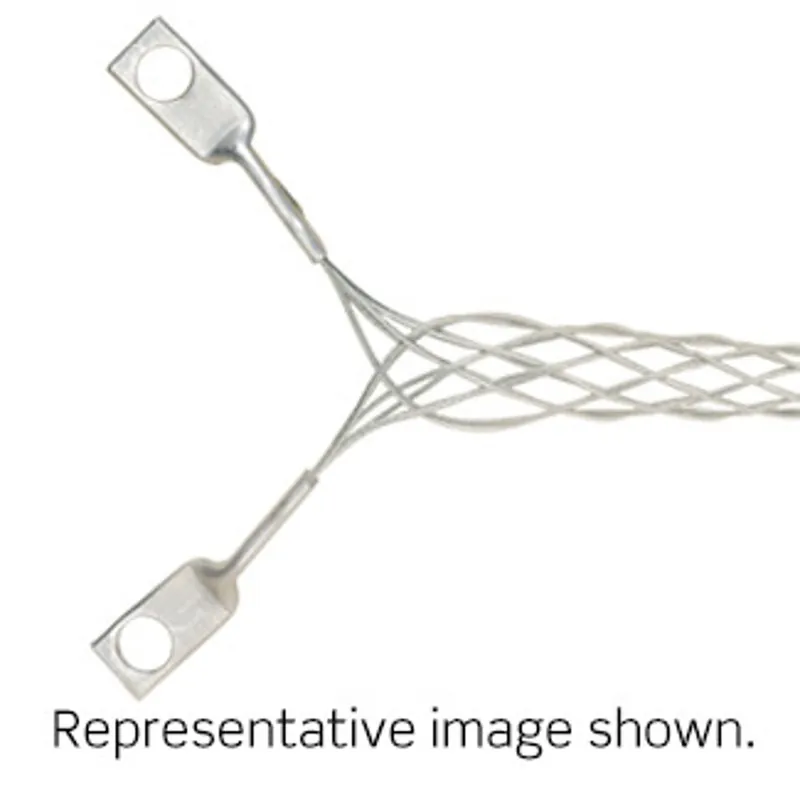 Leviton L8004 Double Eye, Closed Mesh, Single Weave, Portable Cable Duty, Wiring Device Wire Mesh Grip