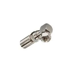 Ideal 85-070 Coaxial F-Adapter F-Type Connection Brass Nickel-Plated