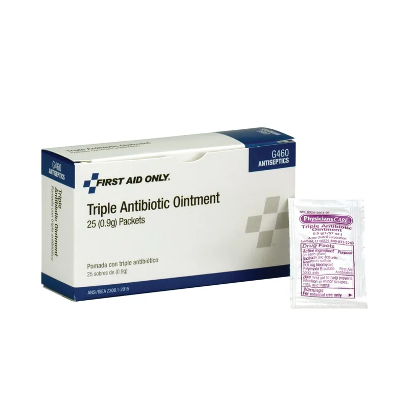 First Aid Only G460 Triple Antibiotic Ointment Unit Dose Pack