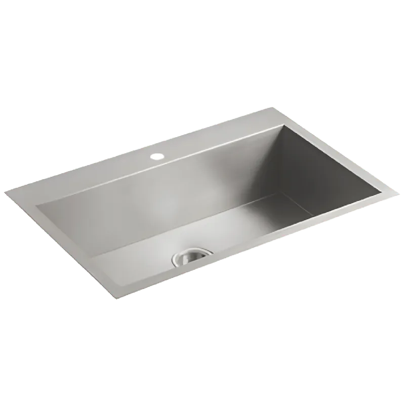 Kohler K-3821-1-NA Vault Single-Bowl 18 Gauge Stainless Steel Kitchen Sink