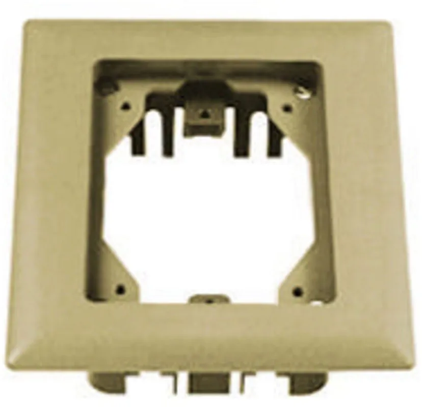 Hubbell PFBRFI1 Wiring Carpet Flange, Plastic, 1-G, Rect, Ivory PFBRFI1