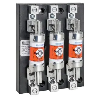 Mersen 61008J FER Open Style Fuse Block 600 VAC/VDC 100 A 3 Pole