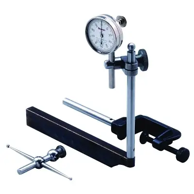 L.S. Starrett 196 Series Universal Back-Plunger Dial Test Indicator 0-100 Adptr/Attach/Case