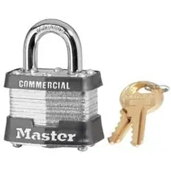Master Lock 3KA0710 Tumbler Padlock Keyed Alike Laminated Steel
