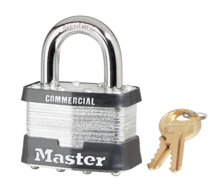 Master Lock 5KAA1463 Keyed Padlock - Open Shackle, Shackle Diameter: 3/8 in, Shackle Material: Boron Alloy