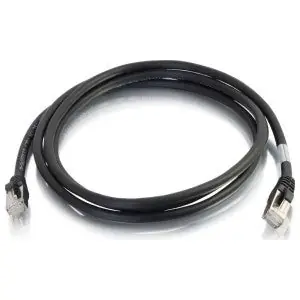 Quiktron (Legrand) 576A-S35-007 Q-Series Patch Cords CAT6A Shielded Booted Black 7 ft.