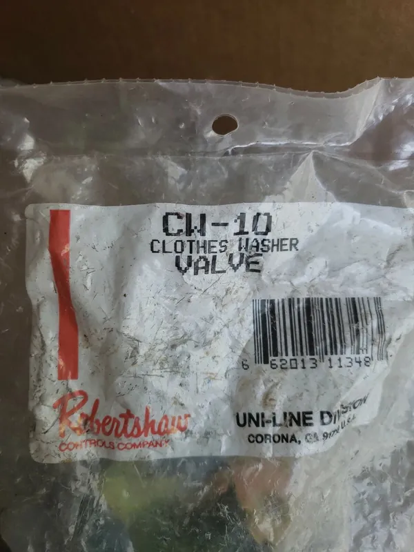 ROBERTSHAW CW10 Water Inlet Valve