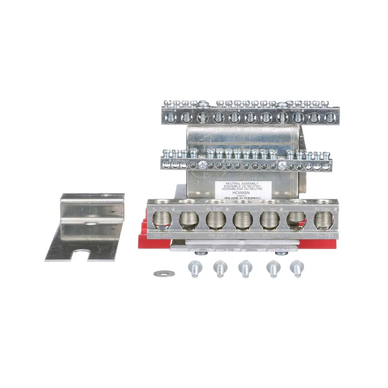 Square D HCP8SNALCU Solid Neutral Assembly Kit I-Line Panelboard 800A Aluminum Neutral Bar Copper Neutral Plate and Riser