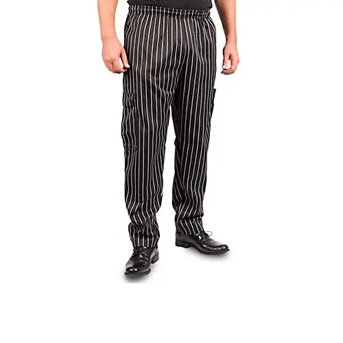 KNG 2XL Baggy Chef Pants Striped for AllPoints 10592XL