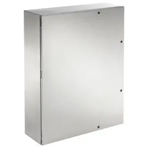 Concept CSD363612SSR Type 4X Enclosure with Multi Quarter-Turn Latches 304 Stainless Steel Single Solid Door 36 H x 36 W x 12 in. D