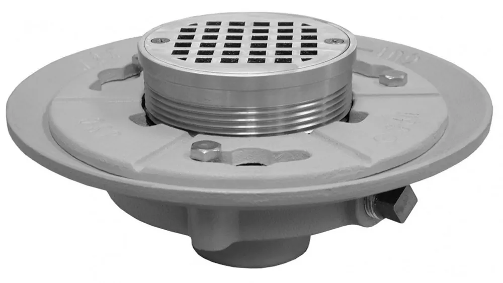 JONES STEPHENS D65622 2 IPS CI FL DRAIN W/7 PAN & 5 CP RD