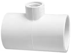 LASCO 402-130 Tee Reducing Socket 1 by 1 by 1/2-Inch 50-Pack Replacement for Select Lasco Schedule 40 Solvent Weld PVC Pipe