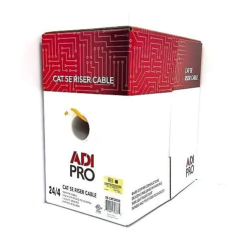 ADI PRO 0E-CAT5ROR CAT5e Riser Cable, 1000' (304.8m) Pull Box