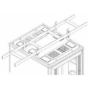 Chatsworth 10506-718 Elevation Cabinet Kit Cable Runway Black 10 to 12 in.