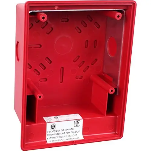 Edwards Signaling EG4RB Genesis EG4 Surface Box Red