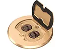Arlington FLBAFR101MB Round Cover Metallic Adjustable Floor Box
