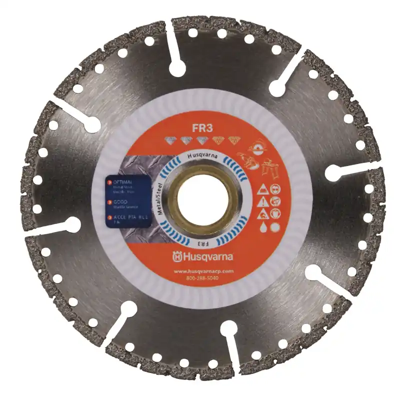 Husqvarna 542773403 Husqvarna 4-1/2 x .080 x 7/8 FR3 Dri-Disc Premium Segmented Metal Cutting Blade