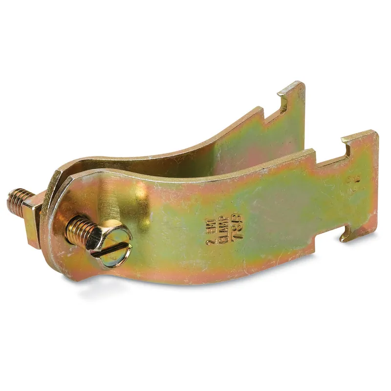 Kindorf C-105-2-1/2 2-1/2 Inch Galv Krom Steel Channel Mount 2-Piece Conduit Pipe Strap