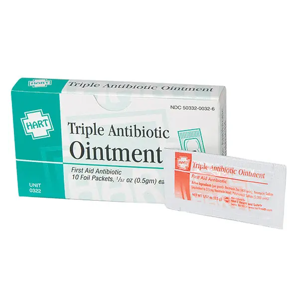 HART Health 322 Triple Antibiotic Ointment 0.5 g 10/Box