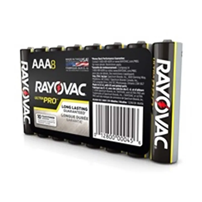 RAYOVAC ALAAA-8J(AL-AAA) Ultra Pro AAA Alkaline Batteries - 8 Pack