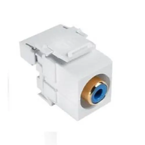 Leviton 40735-RLW QuickPort RCA 110-Type Connector UTP Cable Snap-In White