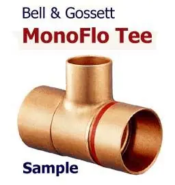 Bell & Gossett 108126 Red Ring Monoflo Tee 2 x 3/4