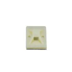 Panduit SMP12A-3X StrongHold Cable Tie Mount, Natural, PA 6.6, Rubber Adh., 0.79x0.79