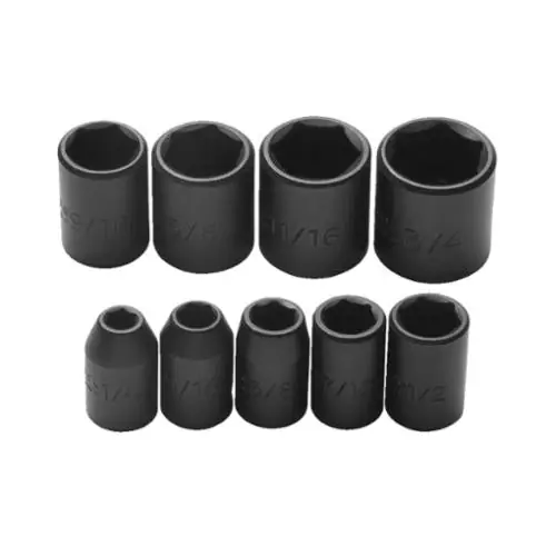 Proto J72102 TorquePlus Standard Socket Set, Imperial, 9 Pieces, Replacement MPN J72102
